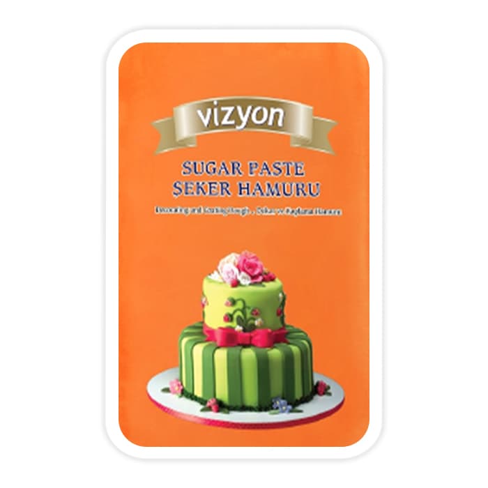 Сахарная мастика Vizyon «Визьен» оранжевая 500 г