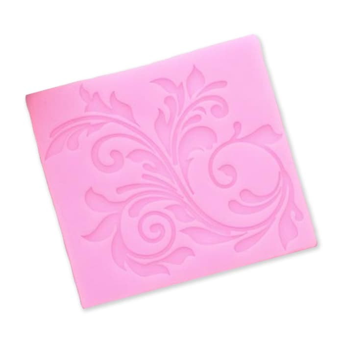 Молд силиконовый «Вензель» 6х5,5 см, цвет розовый