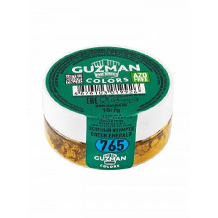 Пищевой водорастворимый краситель Guzman, зеленый изумрудный, 10 г