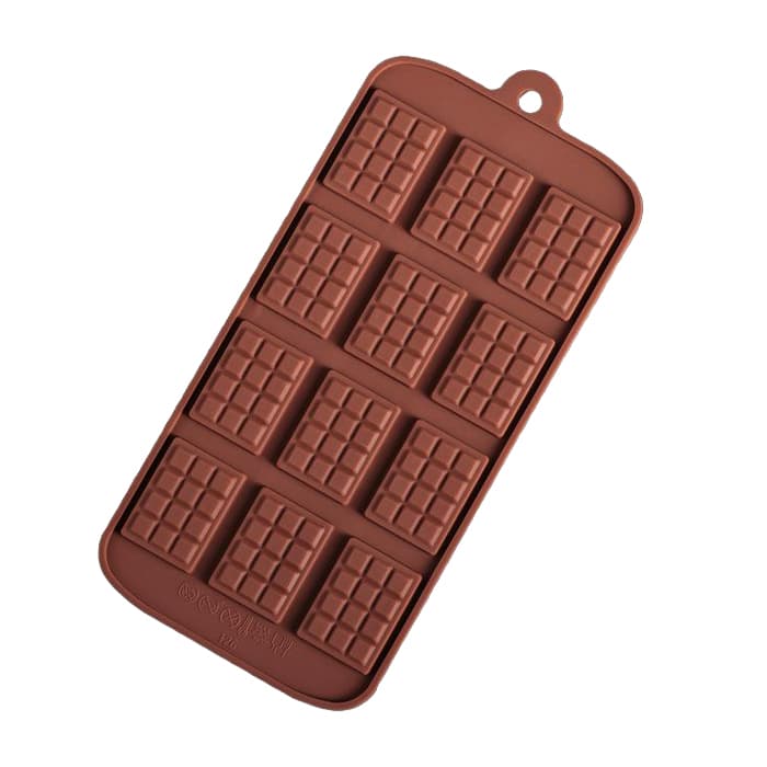 Форма для шоколада «Плитка» 21x11 см, 12 ячеек 2,7x3,9 см
