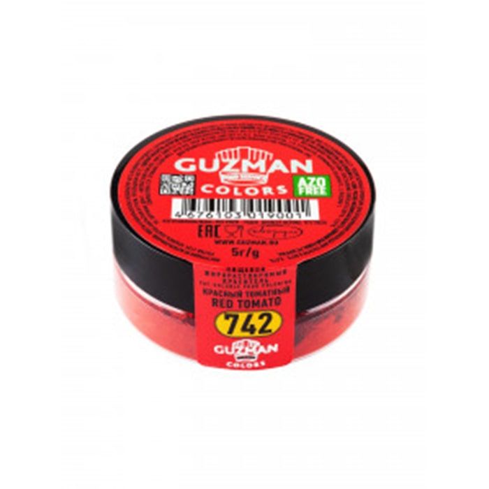 Пищевой жирорастворимый краситель для шоколада Guzman, красный томатный, 5 г