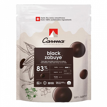 Шоколад горький Carma Black Zabuye 83% (1,5 кг)