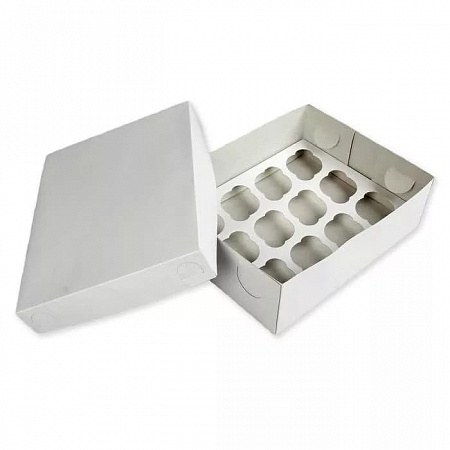 Коробка для 12 капкейков Белая №58