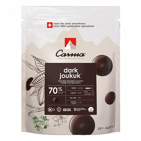 Шоколад горький Carma Joukuk 70% (1,5 кг)
