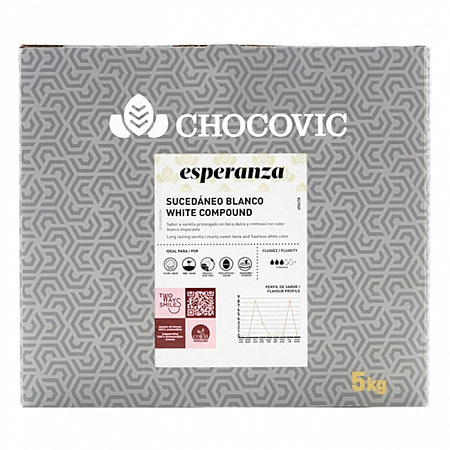 Глазурь белая Chocovic Esperanza для покрытия (5 кг)