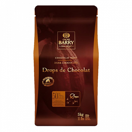 Термостабильные капли Cacao Barry Chocolate Drops 50% (5 кг)