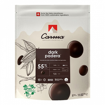 Шоколад темный Carma Padera 55% (5 кг)