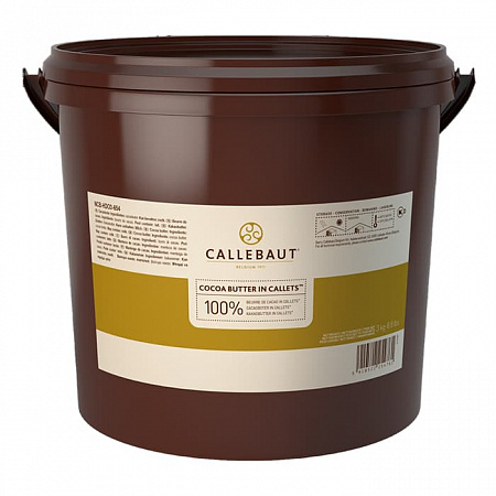 Какао масло Callebaut в каллетах 3 кг
