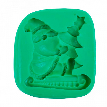 Молд силиконовый «Санта с елочкой»