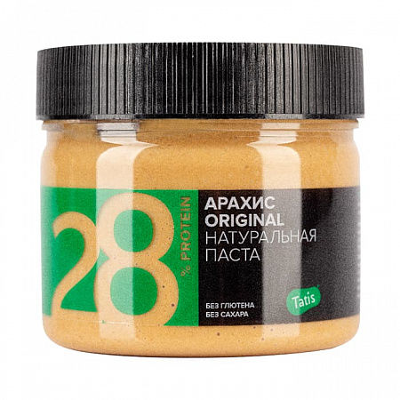 Арахисовая паста Tatis «Оригинальная» без сахара, 300 гр.