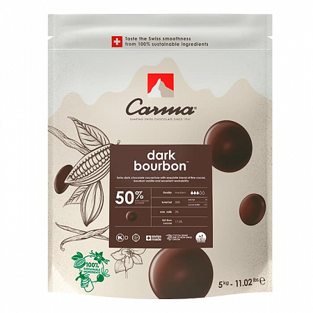 Шоколад темный Carma Bourbon 50% (5 кг)