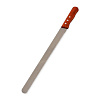 Нож для бисквита  с мелкими зубцами длина 35 см, деревянная ручка