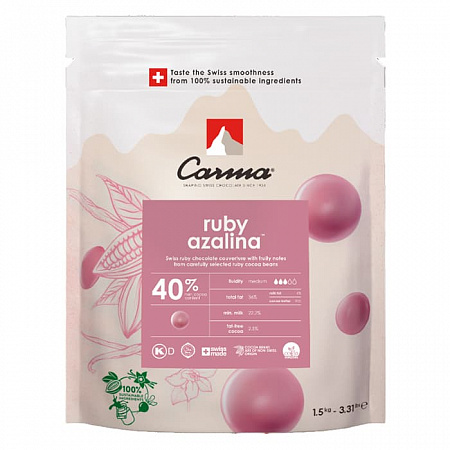 Шоколад рубиновый Carma Ruby Azalina 40% (1,5 кг)