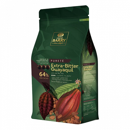 Шоколад темный Cacao Barry Extra-Bitter Guayaquil 64% (5 кг)