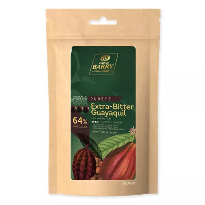 Шоколад темный Cacao Barry Extra-Bitter Guayaquil 64% (200 г)