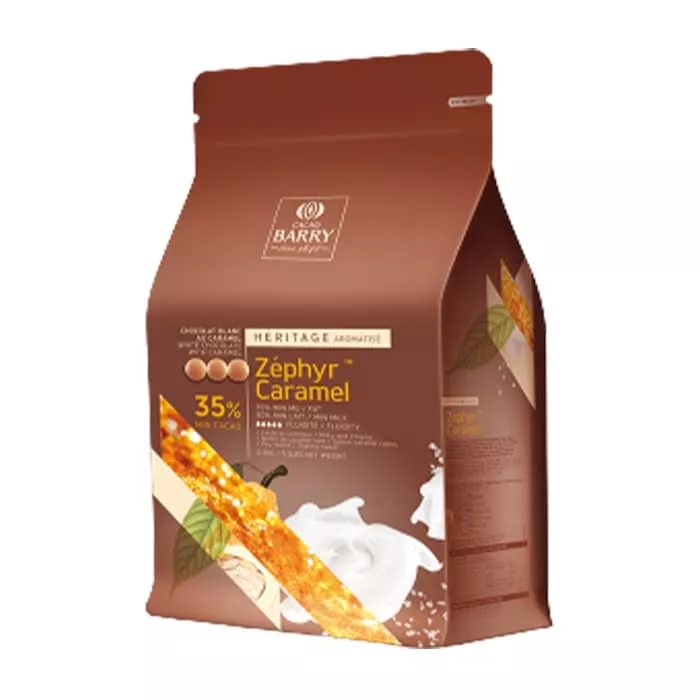Шоколад белый Cacao Barry Zephyr Caramel 35% (2,5 кг)