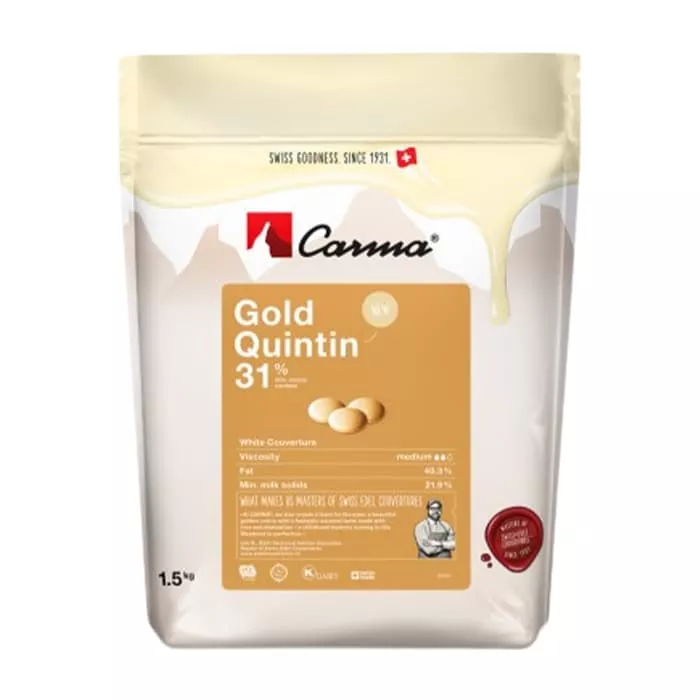 Шоколад белый Carma Gold Quintin 31% (1,5 кг)