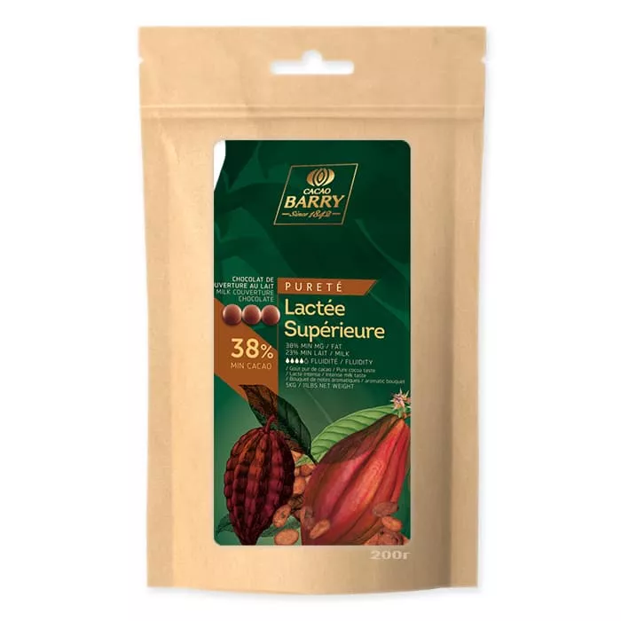 Шоколад молочный Cacao Barry Lactee Superieure 38% (200 г)