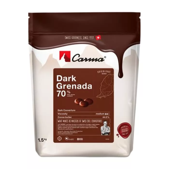 Шоколад горький Carma Dark Grenada 70% (1,5 кг)
