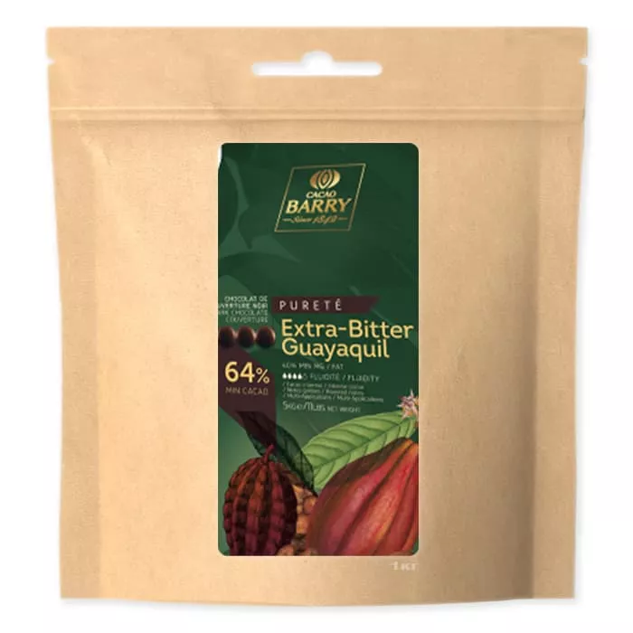 Шоколад темный Cacao Barry Extra-Bitter Guayaquil 64% (1 кг)
