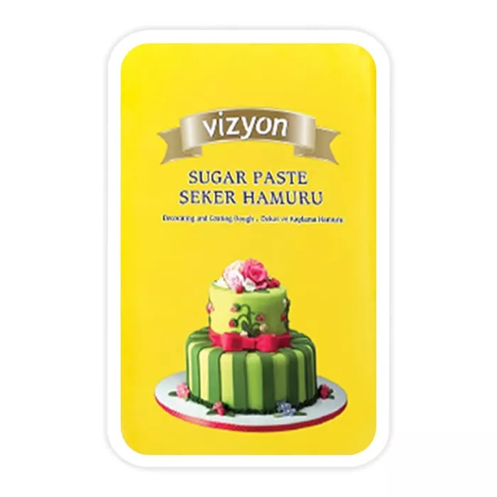 Сахарная мастика Vizyon «Визьен» желтая 500 г