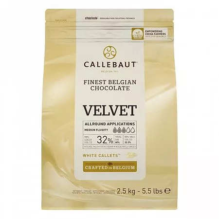 Шоколад белый Callebaut Velvet 32% (2,5 кг)