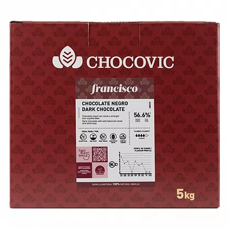 Шоколад темный Chocovic Francisco 56,6% (5 кг)