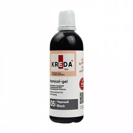 Краситель натуральный Kreda Namicol-gel минеральный, черный, 80 мл