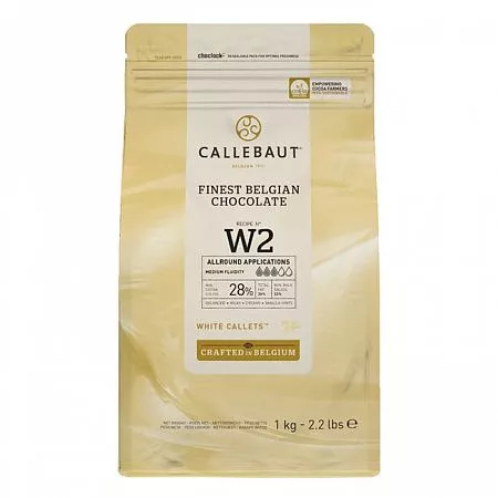 Шоколад белый Callebaut W2 28% (1 кг)