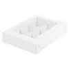 Коробка для конфет 6 ячеек Белая с окном №116