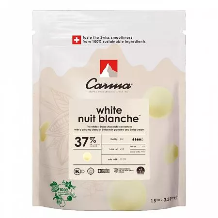 Шоколад белый Carma Nuit Blanche 37% (1,5 кг)