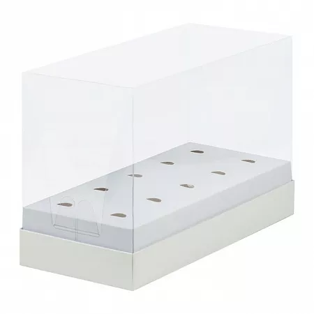 Коробка для кейк-попсов Белая с прозрачным окном №120