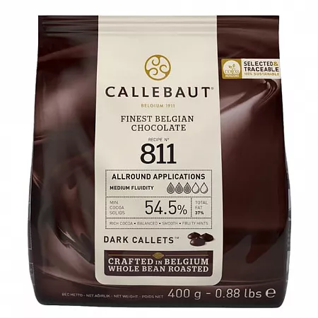 Шоколад темный Callebaut 811 54,5% (400 г)