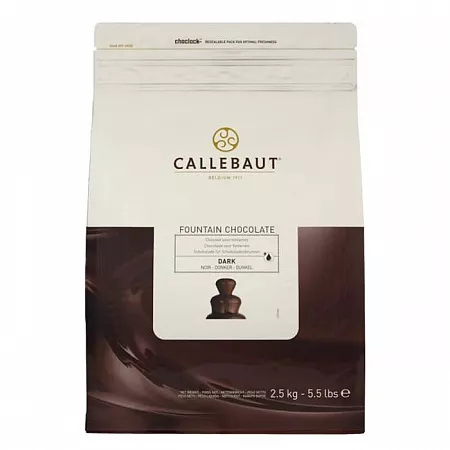 Шоколад темный Callebaut Dark для фонтанов 57,6% (2,5 кг)