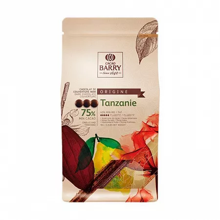 Шоколад темный Cacao Barry Tanzanie 75% (100 г)