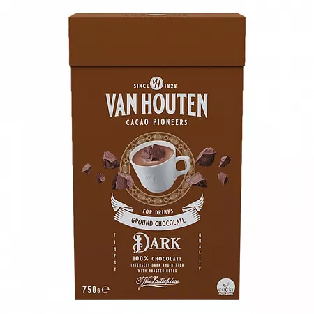 Шоколадный напиток Van Houten Ground Dark 750 г