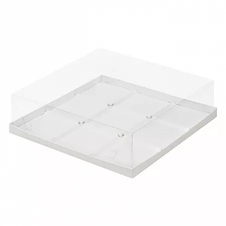 Коробка для муссовых пирожных 9 ячеек Белая №42