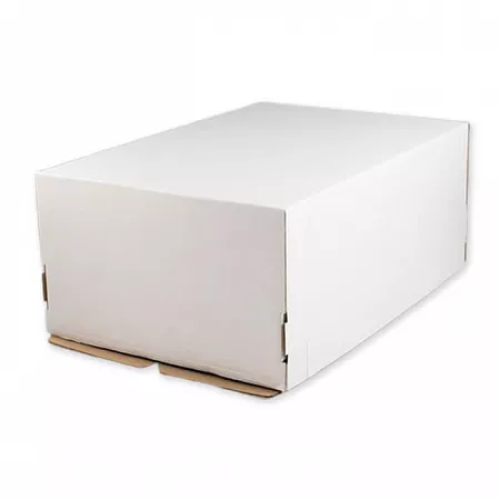 Коробка для торта 600x400x200мм Белая №4, 10шт