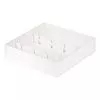 Коробка для кейк-попсов 200x200x50 мм Белая с прозрачным окном №121